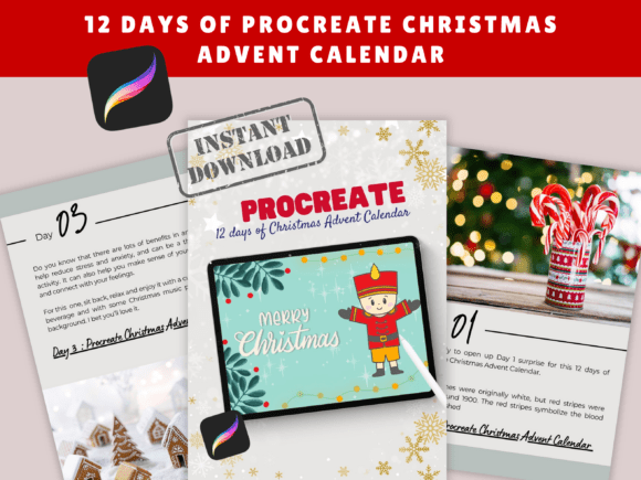 12 Days of Procreate Christmas Advent Calendar: Unwrap Daily Creative Joy