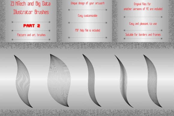 23 Big Data Brushes - Part 2: Futuristic Frames & Borders