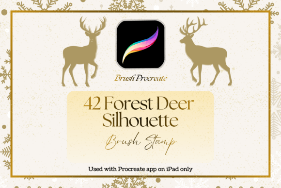 42 Forest Deer Procreate Brush Stamp Set: Your Shortcut to Enchanting Designs
