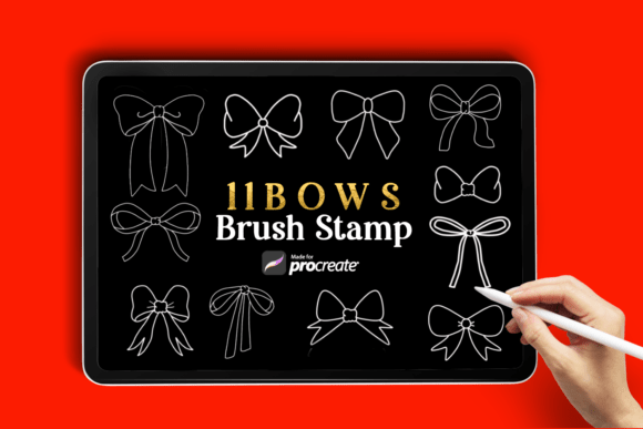 Bow Stamp Brushes for Procreate: Elevate Your Digital Art Instantly