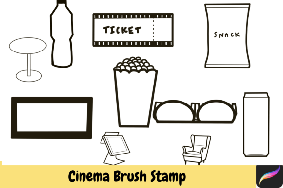 Cinema Procreate Brush Stamps IPAD: Bring Your Designs to Life
