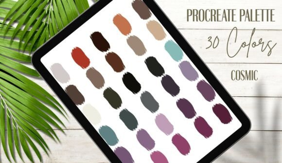 Cosmic Procreate Palette: 30 Nature-Inspired Colors