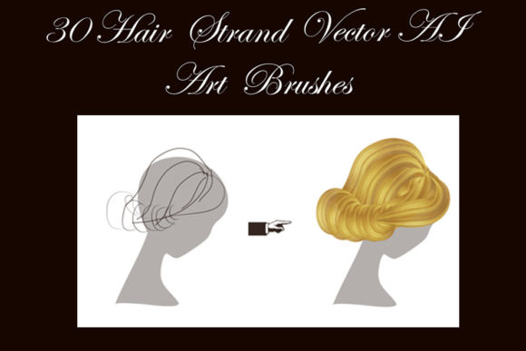 Effortless Hair Creation with Hairstyle Vector Illustrator Brushes