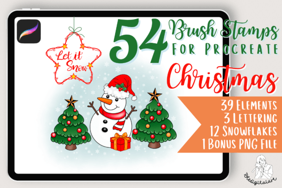 Effortless Holiday Cheer: A Guide to Procreate Brush Stamps Christmas