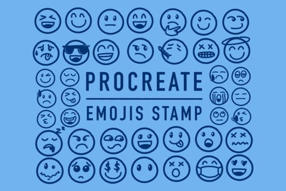 Emoji Stamps Brushes for Procreate: Add Instant Personality to Your Art