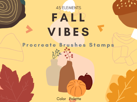 Hand-Drawn Fall Vibes: Elevate Your Autumn Projects with Procreate Stamps
