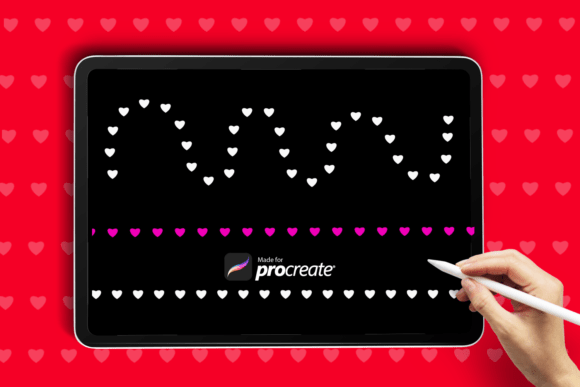 Heart Dot Liner: A Festive Procreate Brush for Valentine's Day