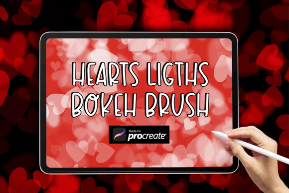 Hearts Lights Bokeh: A Dreamy Procreate Brush for Valentine's Design