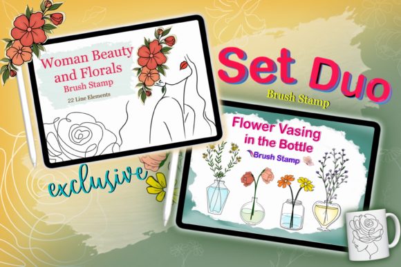Procreate Duo Set Floral Woman Brushes: A Designer's Review