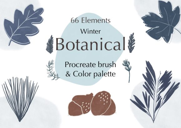 Procreate Stamp Brushes Winter Botanical: Your Seasonal Design Toolkit