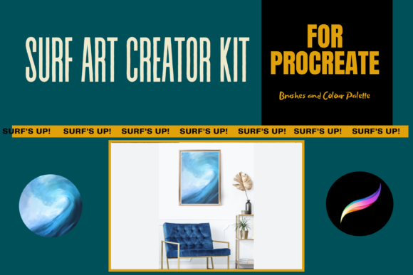 Surf Art Creator for Procreate: Your Digital Studio for Coastal Design