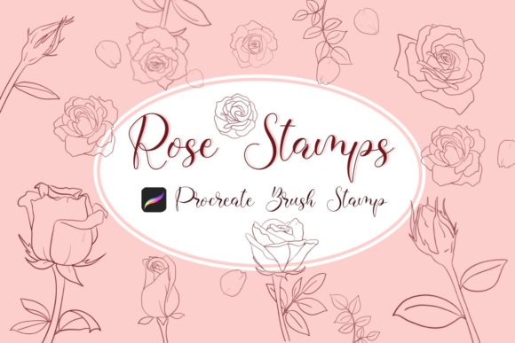 Transform Your Digital Art with Rose Procreate Stamps