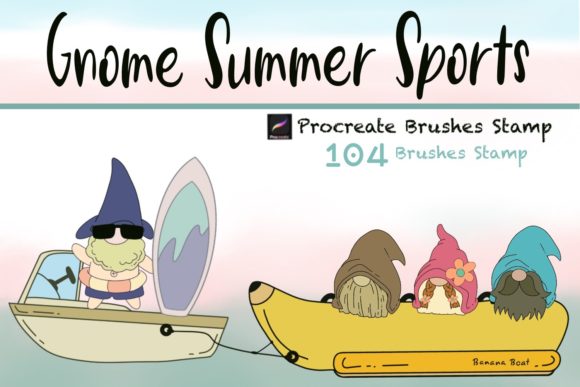 Unleash Summer Fun with Procreate Brushes Stamp Gnome Summer Sports