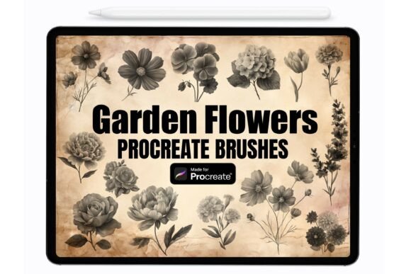 Unlock Effortless Art with Garden Flowers Procreate Stamps
