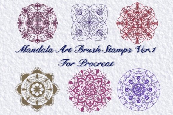 Unlock Intricate Designs with Mandala Art Brush Stamps Ver.1 Procreate